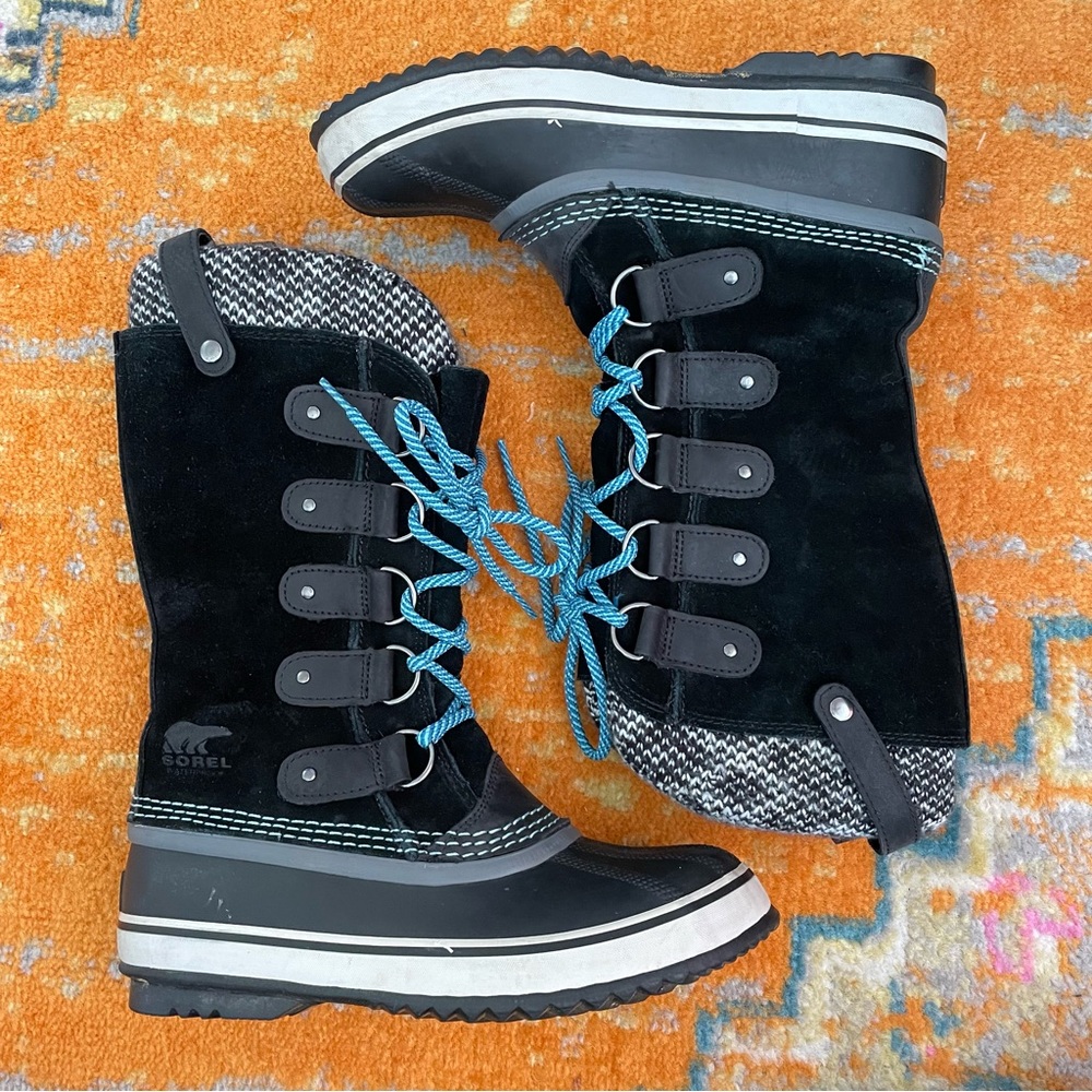 Sorel Joan of Arctic Knit li Waterproof Snow Boots Women’s Size 7.5